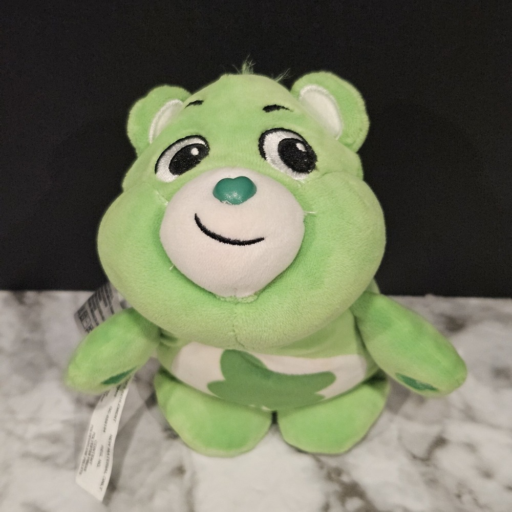 8" Good Luck Bear Care Bears Cutetitos‎ Beanbag Plush 2021 Green Shamrock
